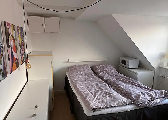 Vaerelse I Lejlighed Med Udsigt Og Ro